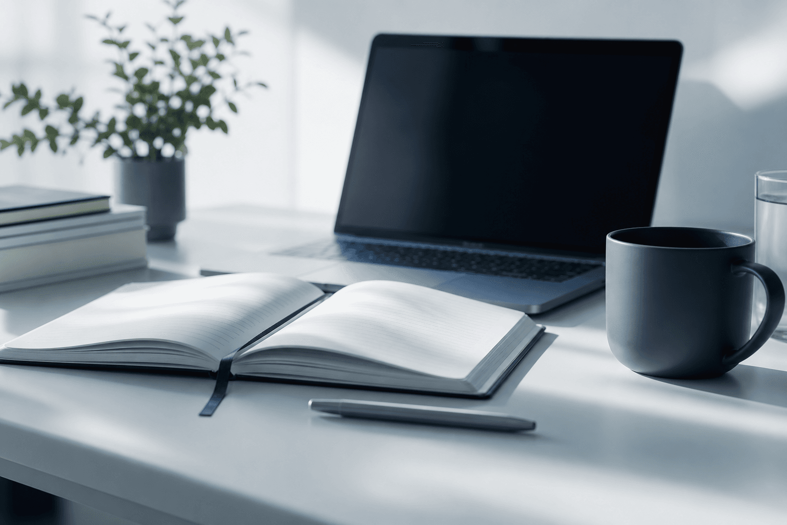 Editorial workspace for technology perspectives and writing