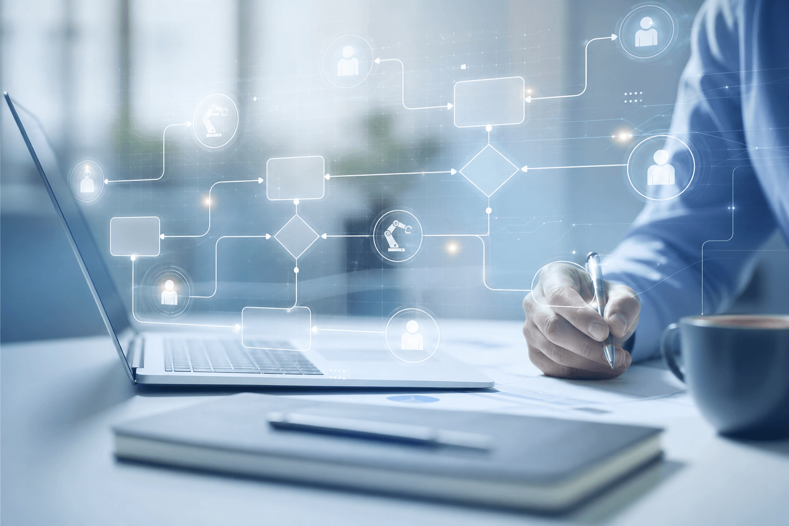 RPA and hyper-automation for repetitive enterprise workflows